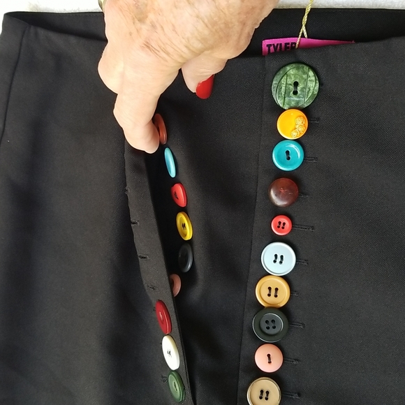 Tyler Mcgillivray black button pants - Picture 3 of 10